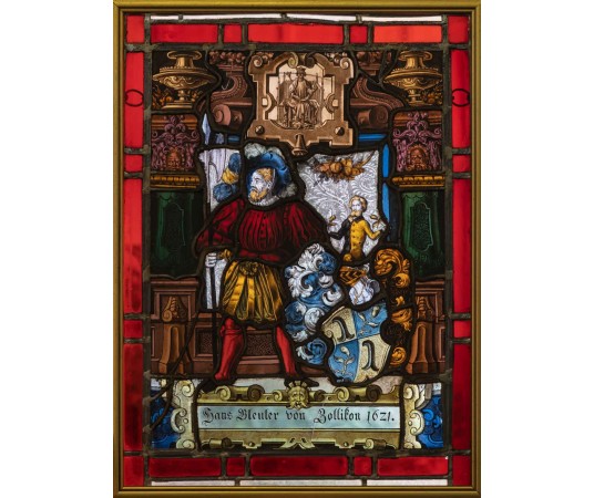 Vitrail.  XIXème siècle.