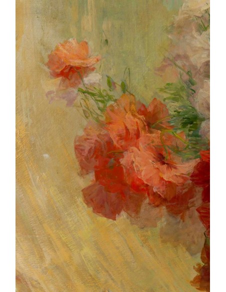 Achille Cesbron (1849 - 1913) : A bouquet of flowers.