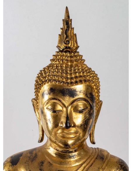 Bouddha en bronze.  XIXème siècle.