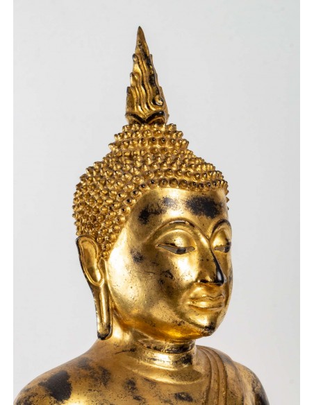 Bouddha en bronze.  XIXème siècle.