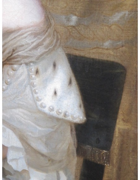 Charles Beaubrun (1604 - 1694): Portrait d'Henriette d'Angleterre, duchesse d'Orléans. XVIIème siècle.
