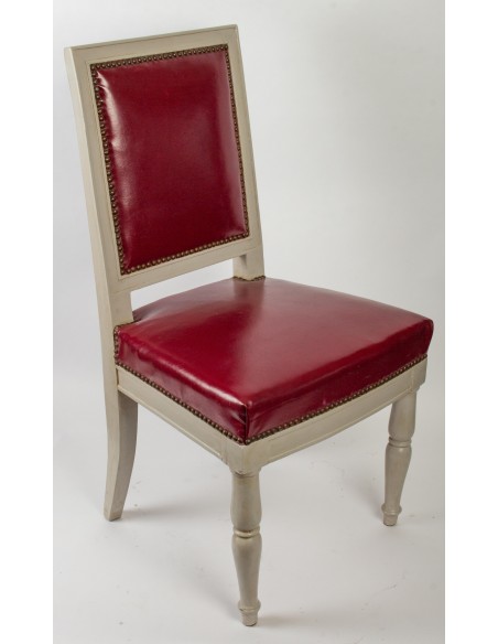 Paire de chaises d'époque 1er Empire (1804 - 1815).  XIXème siècle