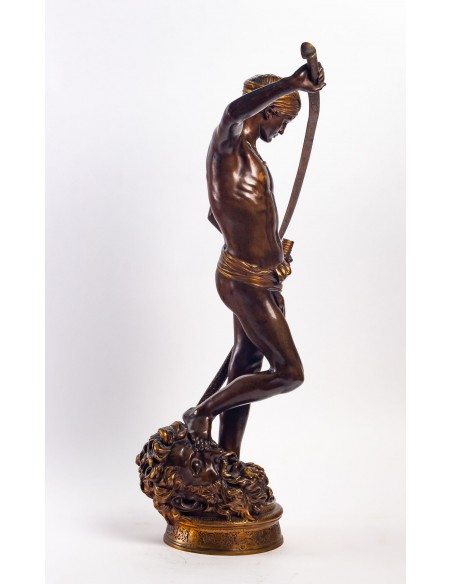 Antonin Mercié (1845 - 1916): David.  19th century.