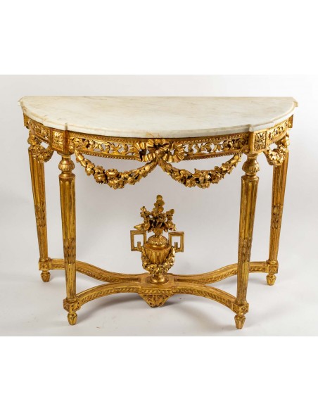 A Louis XVI Period (1774 - 1793) Console Table.  18th century.