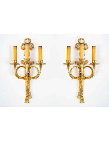 A Pair of Wall Lights in Louis XVI...