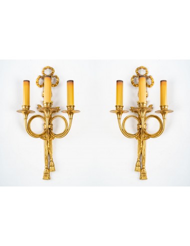 A Pair of Wall Lights in Louis XVI...