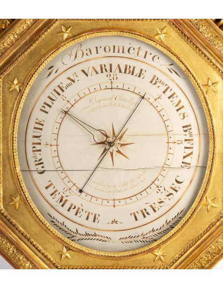 Baromètre d'époque 1er Empire (1804 - 1815).  XIXème siècle.