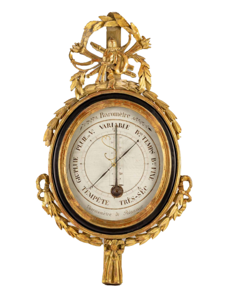 A Louis XVI Period (1774 - 1793) Barometer - Thermometer.  18th century.