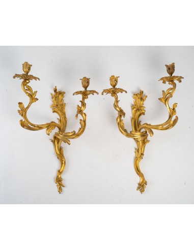 A Pair of Wall - Lights in Louis XV...