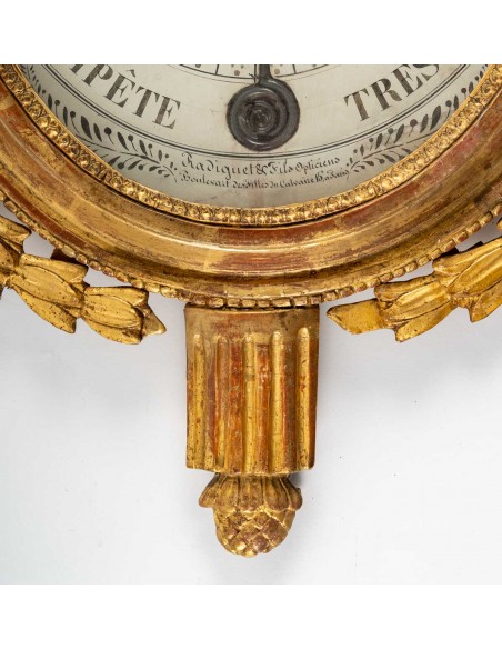 A Louis XVI Period (1774 - 1793) Barometer - Thermometer. 18th century.