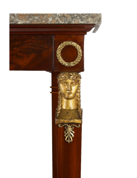 A 1st Empire period (1804 - 1815) console table. 19th century.