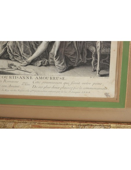 La Courtisane amoureuse.  18th century.