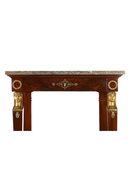 Console d'époque 1er Empire (1804 - 1815). XIXème siècle.