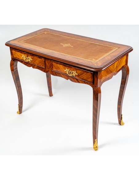 A Napoleon III Period (1851 - 1870) Desk in Louis XV Style.  19th century.