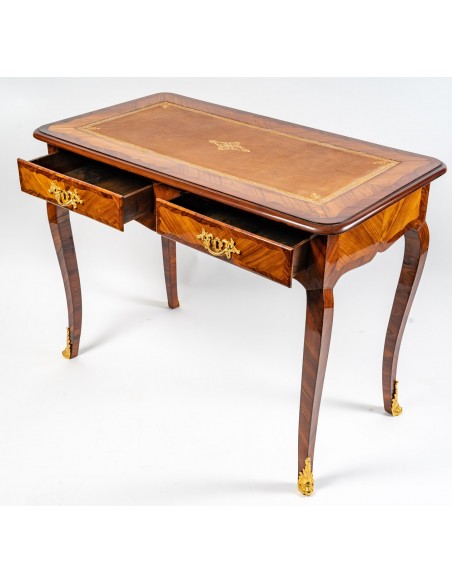 A Napoleon III Period (1851 - 1870) Desk in Louis XV Style.  19th century.