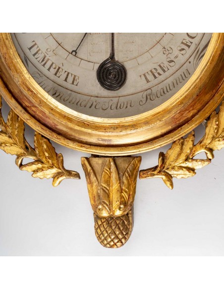 A Louis XVI Period (1774 - 1793) Barometer - Thermometer.  18th century.