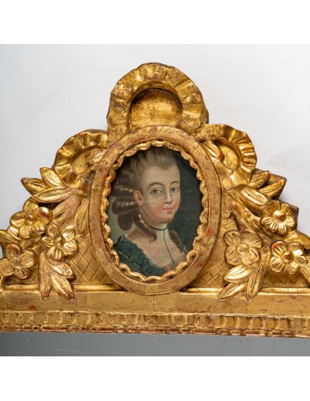 A Louis XVI Period (1774 - 1793) Mirror.  18th century.