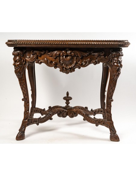 Table à gibier de style Régence d'époque Napoléon III (1851 - 1870).  XIXe siècle.