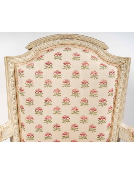 Paire de fauteuils d'époque Louis XVI (1774 - 1793). XVIIIe siècle.