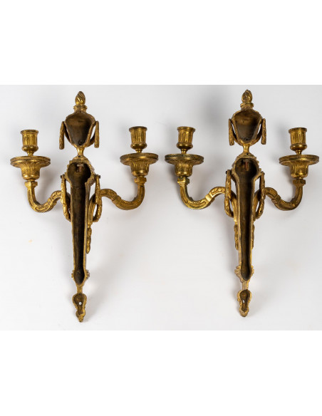 A Louis XVI Period (1774 - 1793) Pair of Wall-Lights.  18th century.