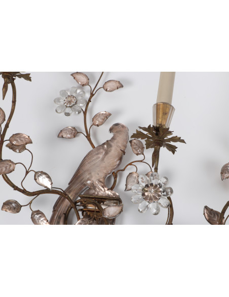A Pair of Important Maison Baguès Wall-Lights.  20th century.