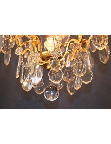 A Louis XV style chandelier. 19th century.