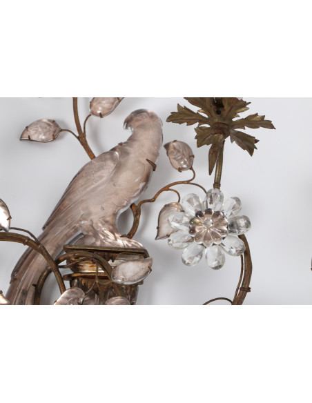 A Pair of Important Maison Baguès Wall-Lights.  20th century.