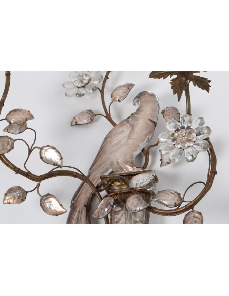 A Pair of Important Maison Baguès Wall-Lights.  20th century.