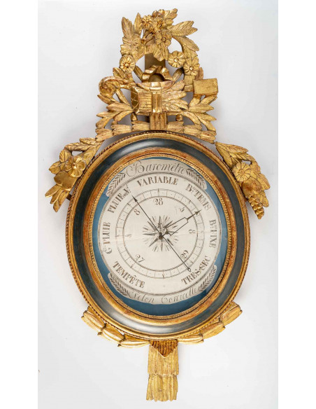 Baromètre d'époque Louis XVI (1774 - 1793).  XVIIIe siècle.