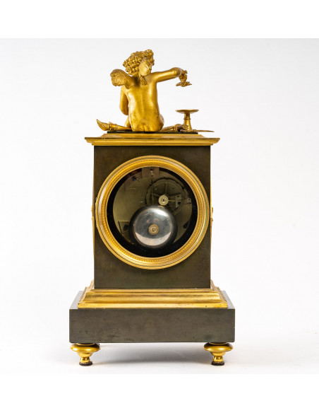 Pendule borne d'époque 1er Empire (1804 - 1815).  XIXe siècle.