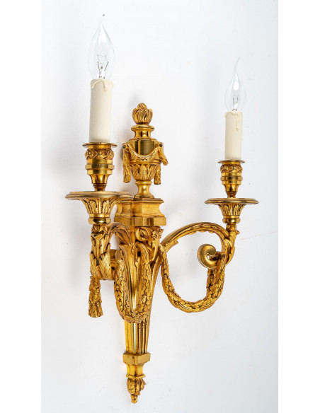 A Suite of Five Wall - Lights in Louis XVI Style.