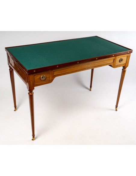 Table à jeux tric-trac d'époque Louis XVI (1774 - 1793).  XVIIIe siècle.