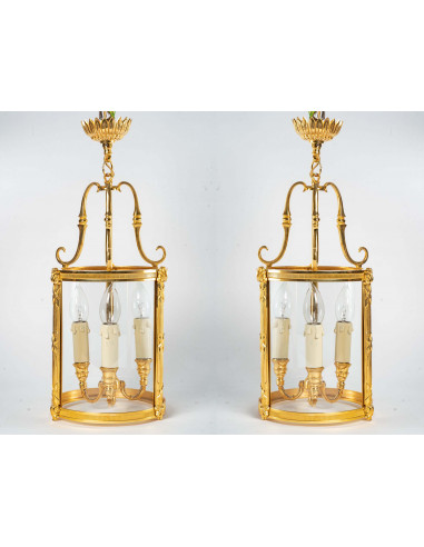 A Pair of Lanterns in Louis XVI...