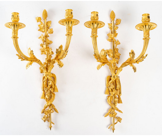 Paire d'appliques d'époque...