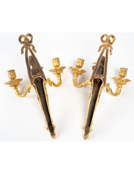 A Louis XVI Period (1774 - 1793) Pair Wall - Lights.  18th century.