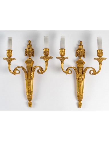 A Pair of Wall-Lights in Louis XVI...