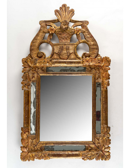 Miroir d'époque Louis XIV (1643 - 1715).  XVIIe siècle.