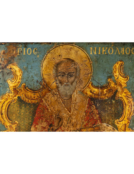 An Icon Representing Saint Nikolai the Wonder.