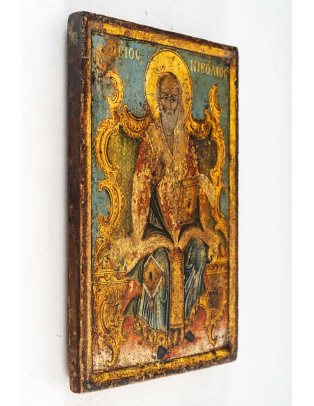 An Icon Representing Saint Nikolai the Wonder.