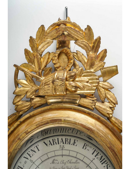 A Louis XVI Period ( 1774 - 1793) Barometer - Thermometer.  18th century.
