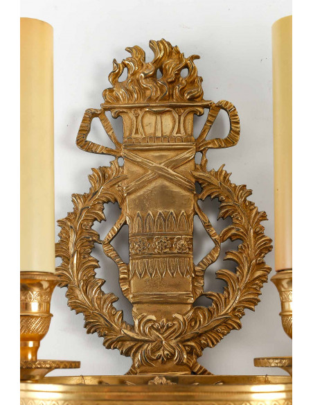 A Pair of Wall - Lights in 1st Empire Style.