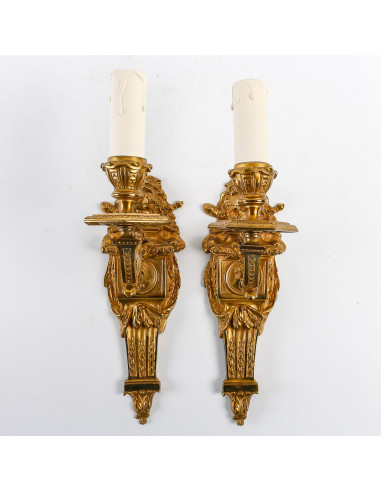 A Pair of Wall - Lights in Louis XIV...