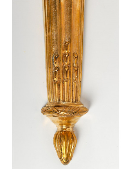 Paire d'appliques de style Louis XVI.  XIXe siècle.