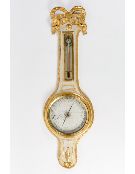 A Louis XVI Period (1774 - 1793) Barometer - Thermometer.  18th century.