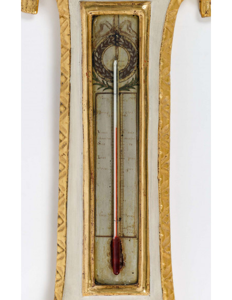 A Louis XVI Period (1774 - 1793) Barometer - Thermometer.  18th century.