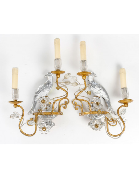 A Pair of Maison Baguès Wall-Lights. 20th century.