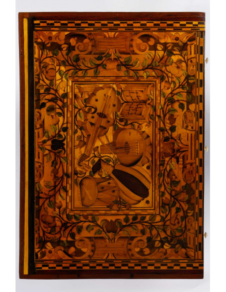A Marquetry Cabinet.  17th century.