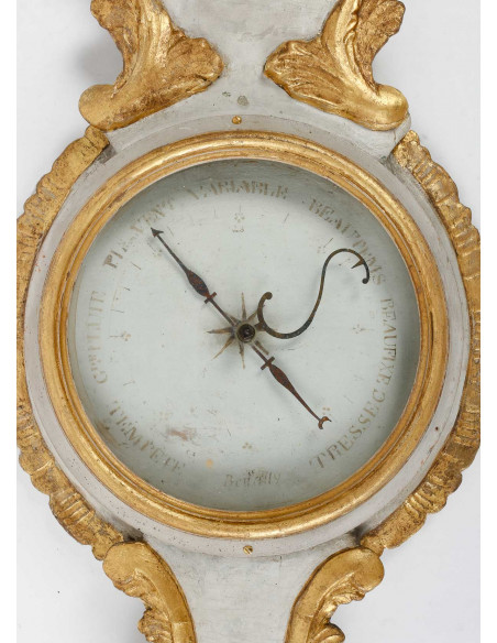 A Louis XV Period (1724 - 1774) Barometer - Thermometer.  18th century.