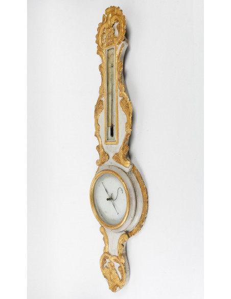 A Louis XV Period (1724 - 1774) Barometer - Thermometer.  18th century.
