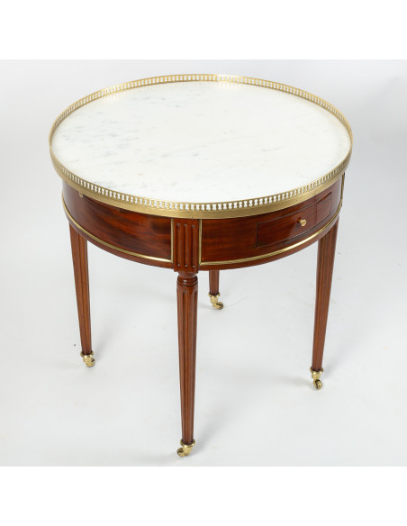 Table bouillotte d'époque Louis XVI (1774 - 1793).  XVIIIe siècle.